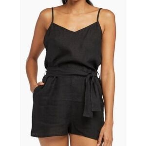 Black Sleeveless Romper